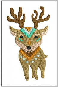 Pet035 - Cute Tribal Deer